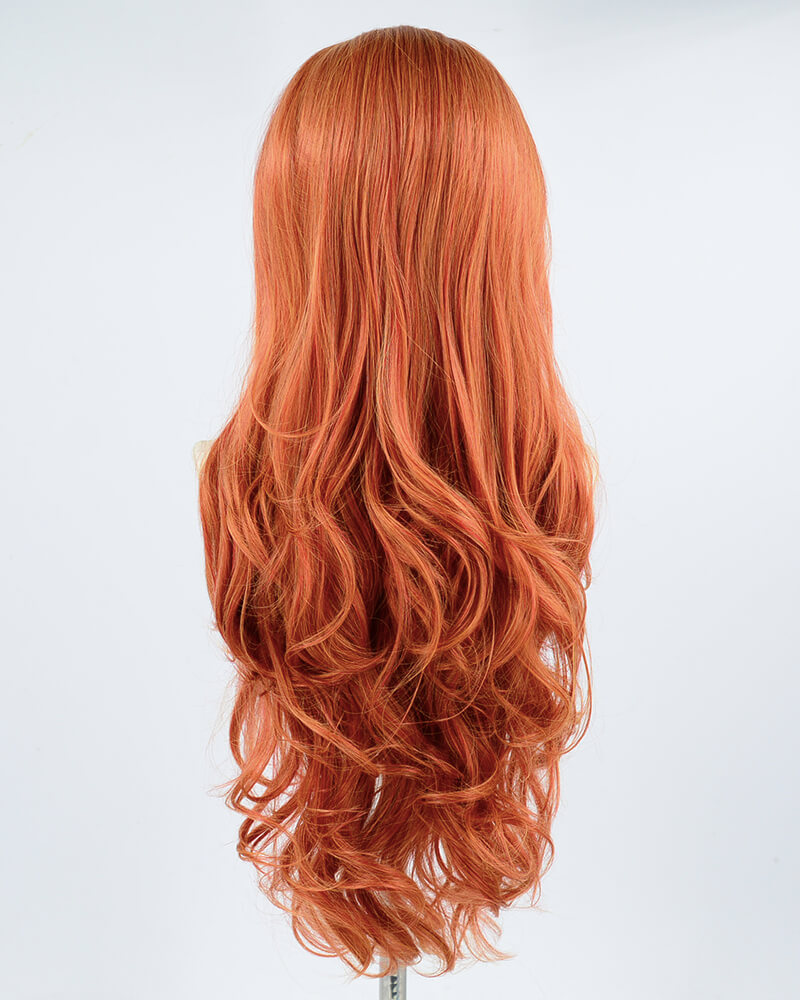 Cooper Red Synthetic Lace Front Wig WW120