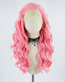 Pink Mixed Blonde Synthetic Lace Front Wig WW317