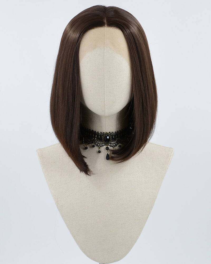 Short Bob Brown Synthetic lace Front Wig WT200