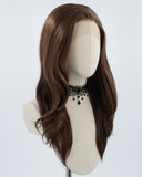 Brown Medinum Length Synthetic Lace Front Wig WT202