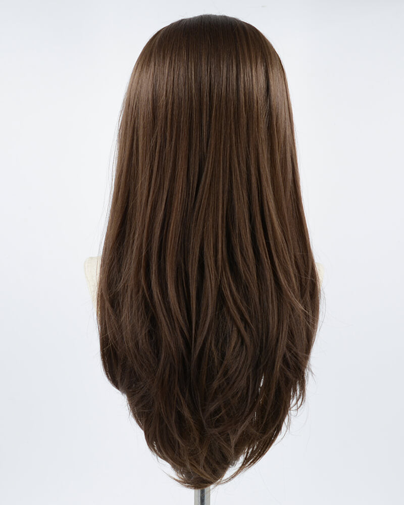 Natural Brown Synthetic Lace Front Wig WW295