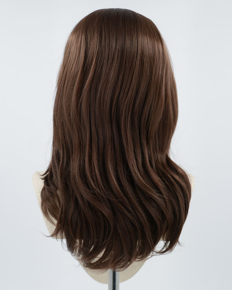 Brown Medinum Length Synthetic Lace Front Wig WT202