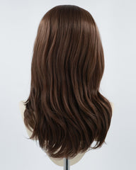 Brown Medinum Length Synthetic Lace Front Wig WT202