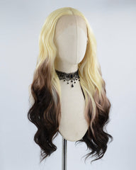 613 Blonde Brown Black Synthetic Lace Front Wig WW426