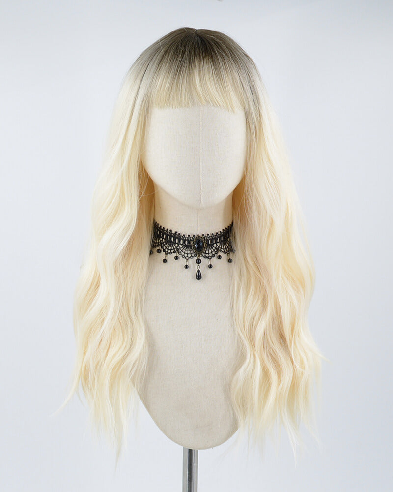 Ombre Blonde Wavy Synthetic Wig HW145