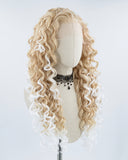 Blonde Ombre Curly Synthetic Lace Front Wig WW153