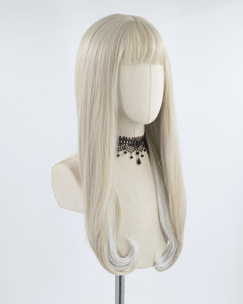 Blonde Grey Synthetic Wig HW130