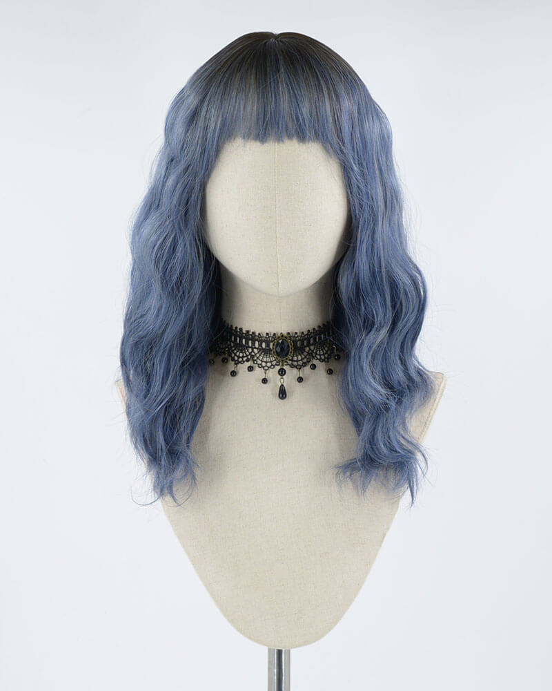 Ombre Blue Synthetic Wig HW134