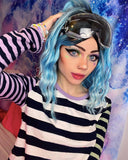 Ombre Blue Synthetic Lace Front Wig WW135