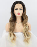 Brown Synthetic Lace Front Wig Natural Looking WT061