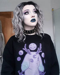 Ombre Gray Curly Synthetic Lace Front Wig WW009