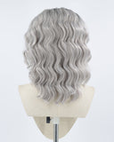Ombre Gray Curly Synthetic Lace Front Wig WW009