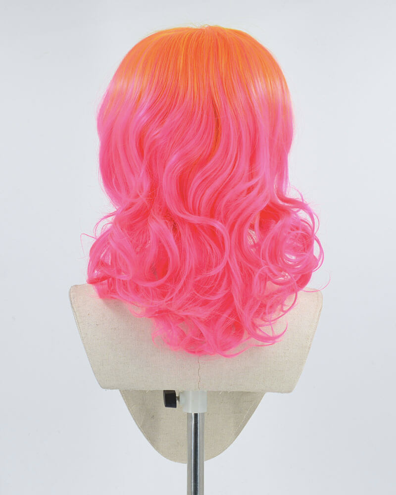 Ombre Hot Pink Synthetic Lace Front Wig WW344
