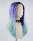 Blue Ombre Synthetic Lace Front Wig WW461