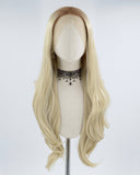 New Blonde Wavy Synthetic Lace Front Wig WT032