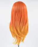 Mixed Orange Synthetic Lace Front Wig WW012