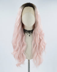 Ombre Pink Synthetic Lace Front Wig WW284