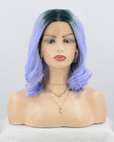 Lavender  Synthetic Lace Front Wig WT031