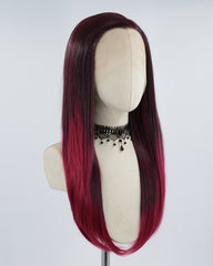 Ombre Red Synthetic Lace Front Wig WW455