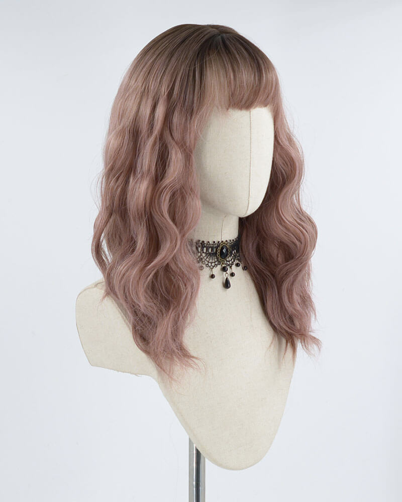 Ombre Pink Hard Front Wig HW070