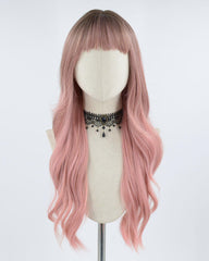 Ombre Rose Pink Synthetic Wig HW148