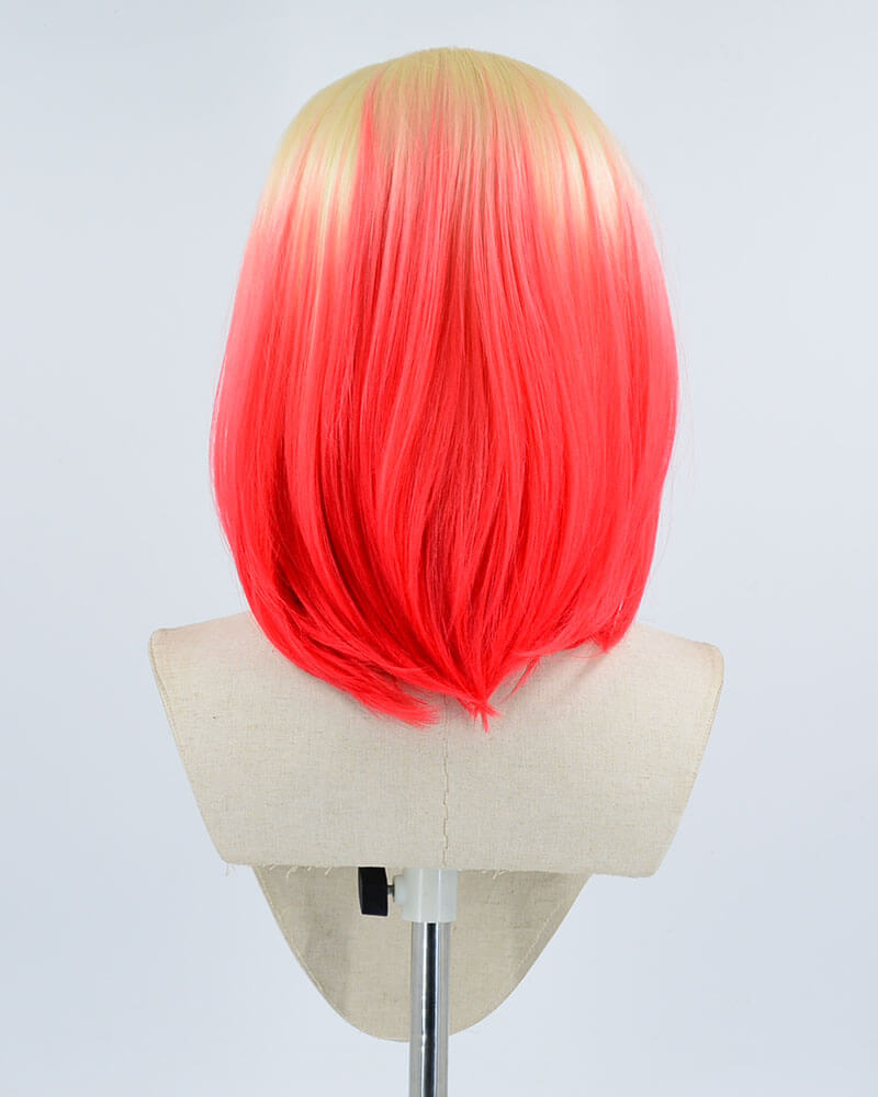 Blonde Short Synthetic Lace Front Wig WW385