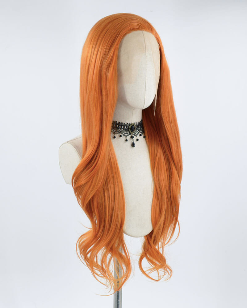 Ginger Orange Synthetic Lace Front Wig WT106
