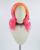 Ombre Hot Pink Synthetic Lace Front Wig WW344
