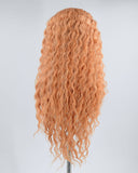 Long Curly Orange Synthetic Lace Front Wig WW431