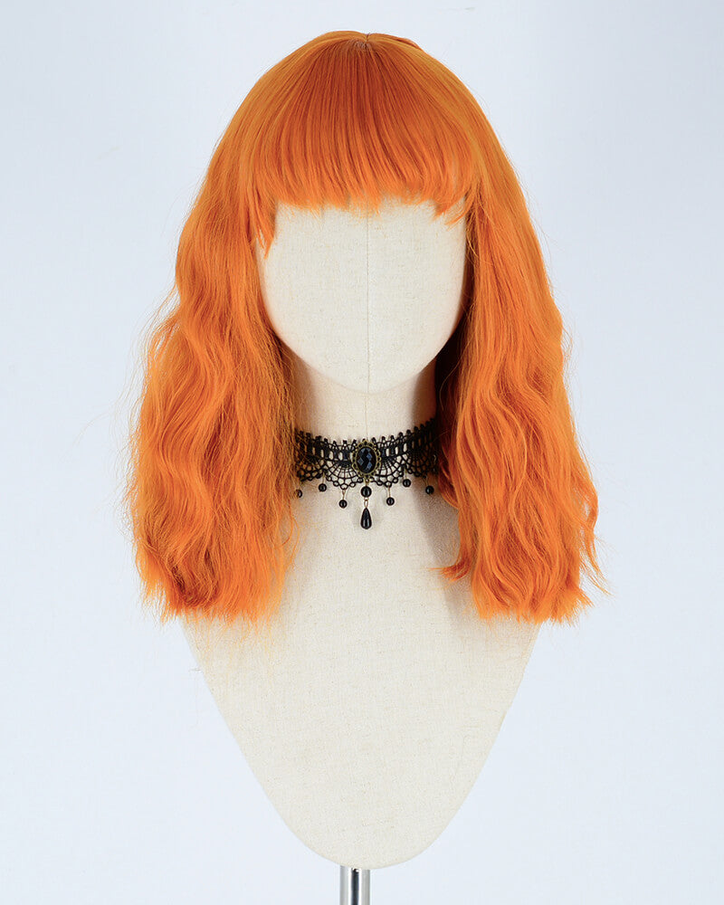 Orange Short Synthetic Wig HW124