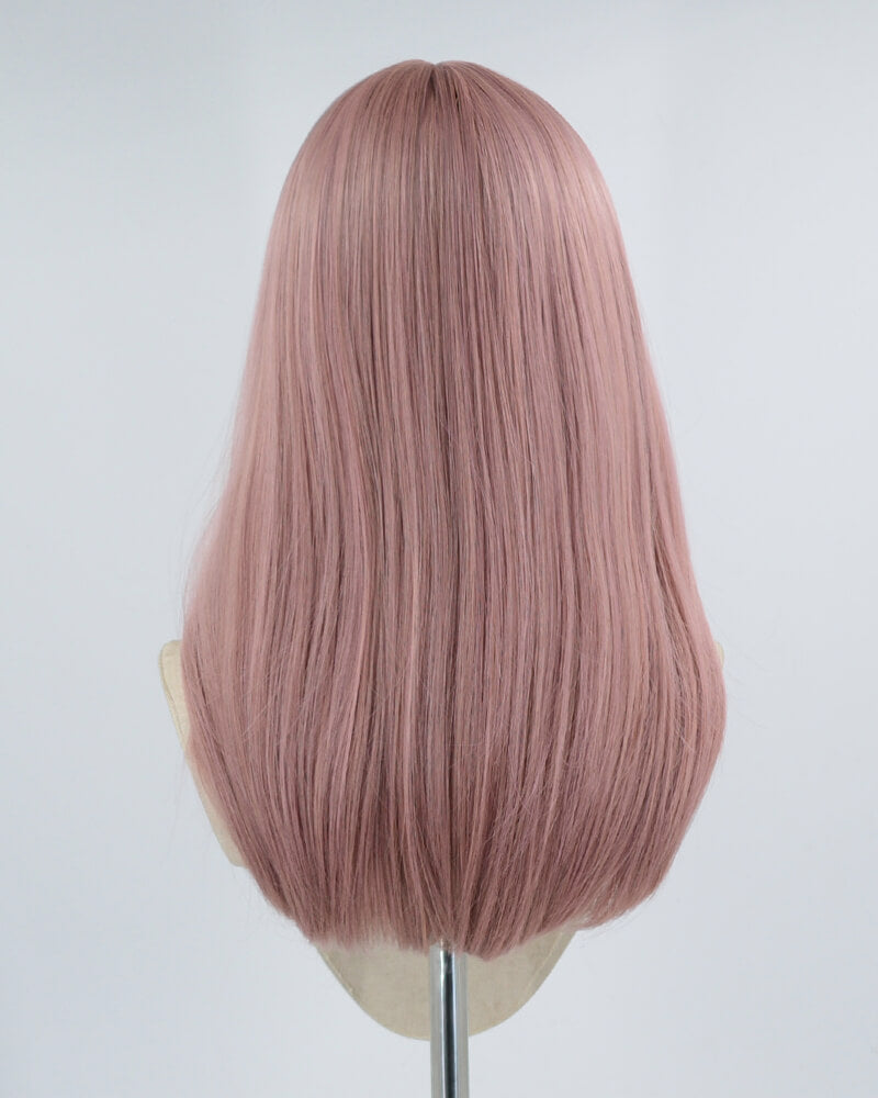 Peach Pink Synthetic Wig HW199