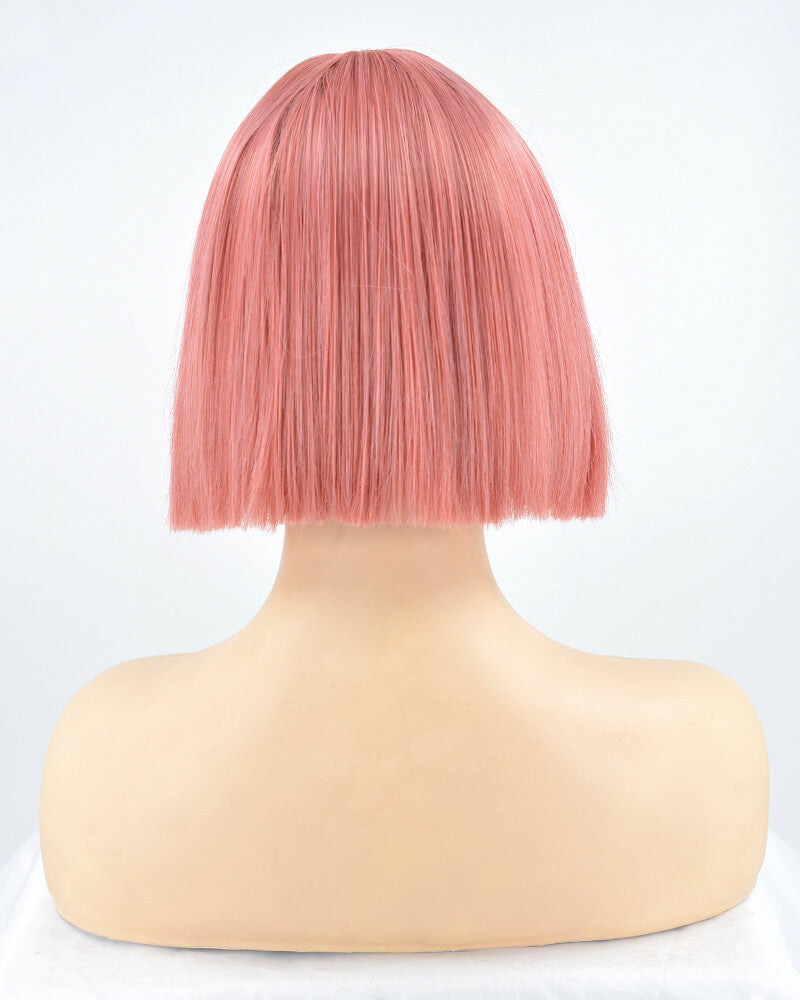 Pink Hard Front Wig HW016