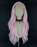 Light Pink Glow in the Dark Synthetic Lace Front Wig WW302