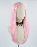 Pink Synthetic Lace Front Wig WW454