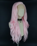 Light Pink Glow in the Dark Synthetic Lace Front Wig WW302