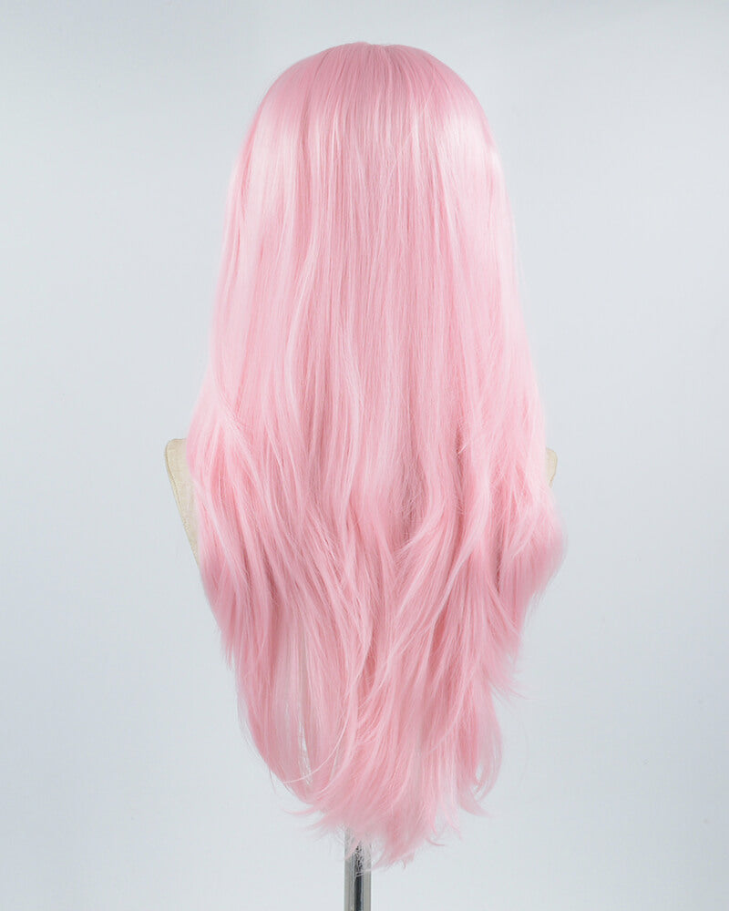 Pink Synthetic Lace Front Wig WW454