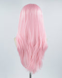 Pink Synthetic Lace Front Wig WW454