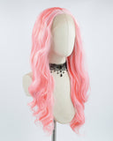 New Pink Synthetic Lace Front Wig WW491