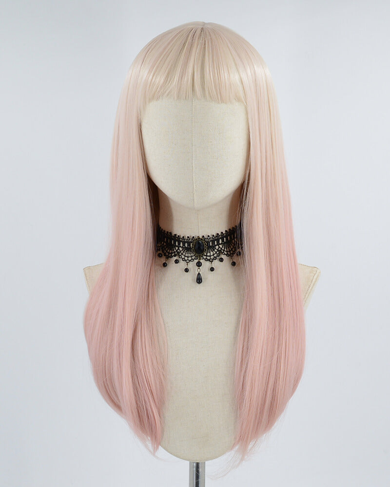 Ombre Pink Synthetic Wig HW197