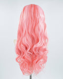 New Pink Synthetic Lace Front Wig WW491