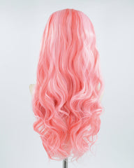 New Pink Synthetic Lace Front Wig WW491