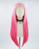 Ombre Pink Long Synthetic Lace Front Wig WW484