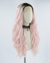 Ombre Pink Synthetic Lace Front Wig WW284