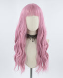 Pink Wavy Synthetic Wig HW157