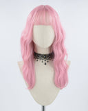 Pink Wavy Synthetic Wig HW139