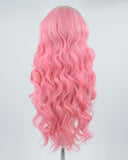 Blonde Ombre Pink Synthetic Lace Front Wig WW309