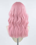 Pink Wavy Synthetic Wig HW139