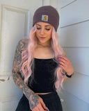 Ombre Pink Synthetic Lace Front Wig WW284