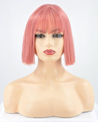 Pink Hard Front Wig HW016