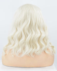 Platinum Blonde Short Synthetic Lace Front Wig WT139